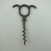 Antique 1900s French Iron Cork Screw Three Finger Pull Claw Type Corkscr... - £79.92 GBP