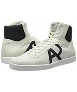Armani Jeans Men&#39;s Classic AJ Logo High Top Sneakers Boots US 8 EU 41 - £87.35 GBP