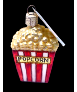 Merek Family Old World Christmas Ornament Popcorn Movies Mercury Glass NEW - $22.22