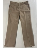 Mens LL Bean Dark Khaki Wrinkle-Free Chino  Dress  Pants Size 36 - $16.82