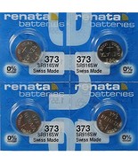 4 Renata 373 Button Cell Watch 0% Hg Mercury Free Batteries - $6.72 CAD
