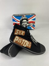 Draven Sex Pistols Punk High top Shoe Vision Street Wear Canvas Retro Size US 13 - £47.40 GBP