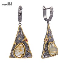 DreamCarnival1989 New Arrivals Exaggerated Pyramid Look Women Earrings Water Mel - £19.52 GBP