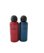 Eddie Bauer Lot of 2 Red Blue Aluminum Water Bottles Gym, Running, Walking - €12,68 EUR