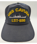 USS Cayuga LST - 1186 Embroidered Patch Mesh Snapback Hat Cap Made In USA - $13.96