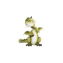 Green Standing Cute Dragon Figurine 5.25 Inch Tall Resin - $21.98