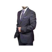 Mens DKNY 100% Wool Two Button Notch Lapel Slim fit Shark Texture 1364 Dark Gray image 3
