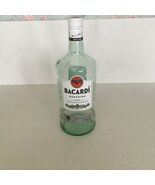 Empty Bacardi superior rum bottle large glass embossed bottle bat bar decor - €16,92 EUR