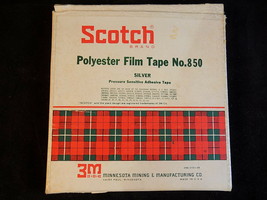 Vintage Scotch Brand Polyester Film Tape No. 850 Silver 1/2&quot; W Approx. 200FT - £10.11 GBP