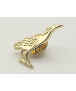 Bird Lapel Pin, Gold Tone - £5.58 GBP