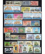 Sailing Ships Stamp Collection MNH Ships Boats Transportation ZAYIX 0424... - £16.82 GBP