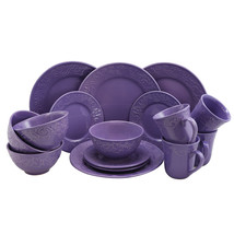 Elama Lilac Fields 16-Piece Dinnerware Set - $132.84