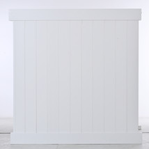 Set of 2 White Vinyl Privacy Fence Panels 6ft.H x 6ft  - £271.84 GBP
