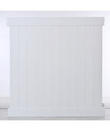 Set of 2 White Vinyl Privacy Fence Panels 6ft.H x 6ft  - £272.55 GBP