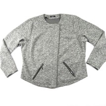 TORRID gray knit moto zip-up jacket Size 3X? (size tag missing) - £18.09 GBP