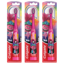 3-Pack New Colgate Kids Battery Powered Toothbrush, Trolls, Extra Soft Bristles - £19.95 GBP