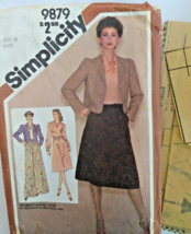 Vintage Sewing Pattern Simplicity Pattern #9879 10 Misses Jacket, Blouse, Skirt - £3.91 GBP