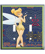 NEW DISNEY TINKERBELL DOUBLE LIGHT SWITCH COVER PLATE - $20.56 CAD