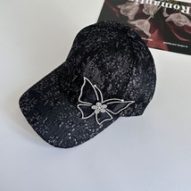 Lightweight Breathable Caps Beaded Lace Visor Nets Women&#39;s Patches Rhinestones B - £13.34 GBP