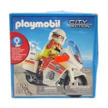 Playmobil City Action 5544 Medical Doctor Motorcycle Paramedic Rescue Set New - £11.86 GBP