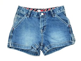 Tommy Hilfiger Jeans  Blue Denim Jean Short Mid Rise Shorts Juniors Size 1 - £20.37 GBP