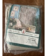 Vintage Beacon Looms USA Polyester Sheer Panel 58”Wx84”L Beige Linen Tan... - $457.31 MXN
