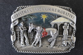 1985 Christmas Commemorative belt buckle- NEW - £31.41 GBP