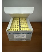 Vintage Sight Protective Yellow Chalk J. L. HAMMETT Co 144 Pc. Box Franc... - $74.01 CAD
