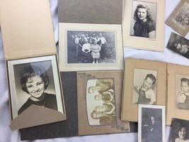 Vintage Photograph lot of 14 cabinet photos portraits in folders antique... - $461.10 MXN