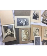 Vintage Photograph lot of 14 cabinet photos portraits in folders antique... - $461.10 MXN