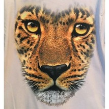 T Shirt Leopard Wild Cat Face Gildan Size Medium Beige NEW NWOT Addition... - £11.18 GBP