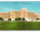 Fitzsimons Militare Ospedale Denver Colorado Co Unp Lino Cartolina Z2 - £3.52 GBP