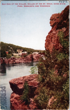 Old Man of the Dalles of the St. Croix Inter State Park Wisconsin Vtg Postcard - £6.59 GBP