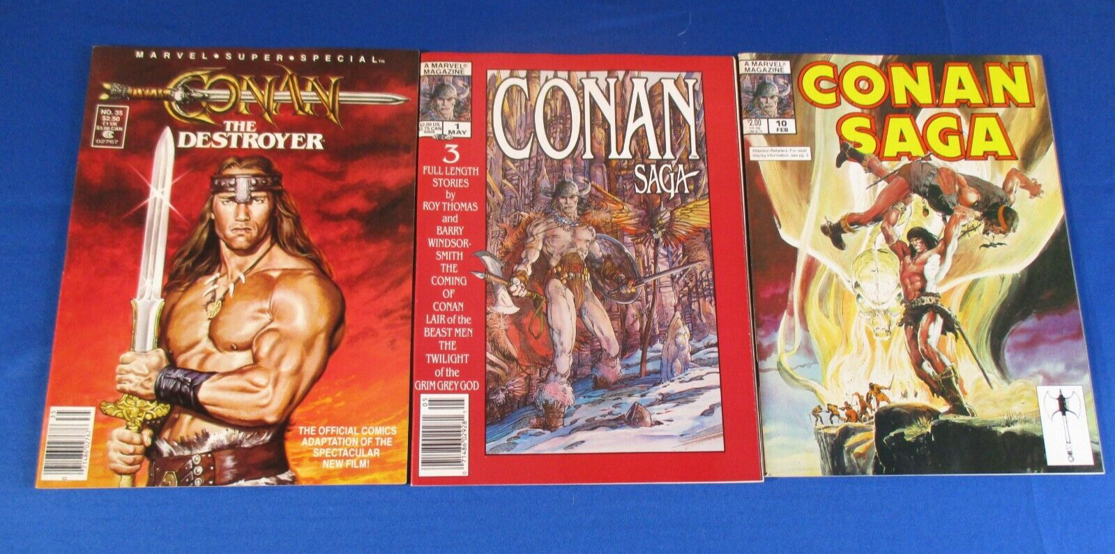 Conan Saga #1 10 Marvel Magazines Conan the Destroyer #35 Very Nice Condition - $17.50
