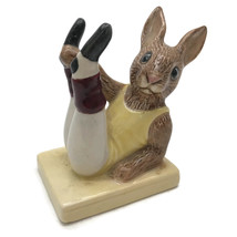 Royal Doulton England BUNNYKINS Porcelain Figurine Aerobics Bunnykins DB 40 - $23.31