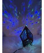 Wooden Hollow LED Projection Night Lamp Bohemian Colorful Projector Desk... - $38.14 CAD