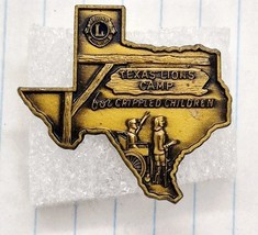 Vintage Lions Club Texas Lions Camp for Crippled Children Pinback - $148.93 MXN