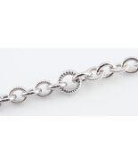 Judith Ripka Sterling Silver Rolo Chain Link Necklace 18.5&quot; Great Condition - $16,386.66 MXN