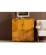 Arcene Natural Real Burl Wood Storage Cabinet - $1,063.84 CAD