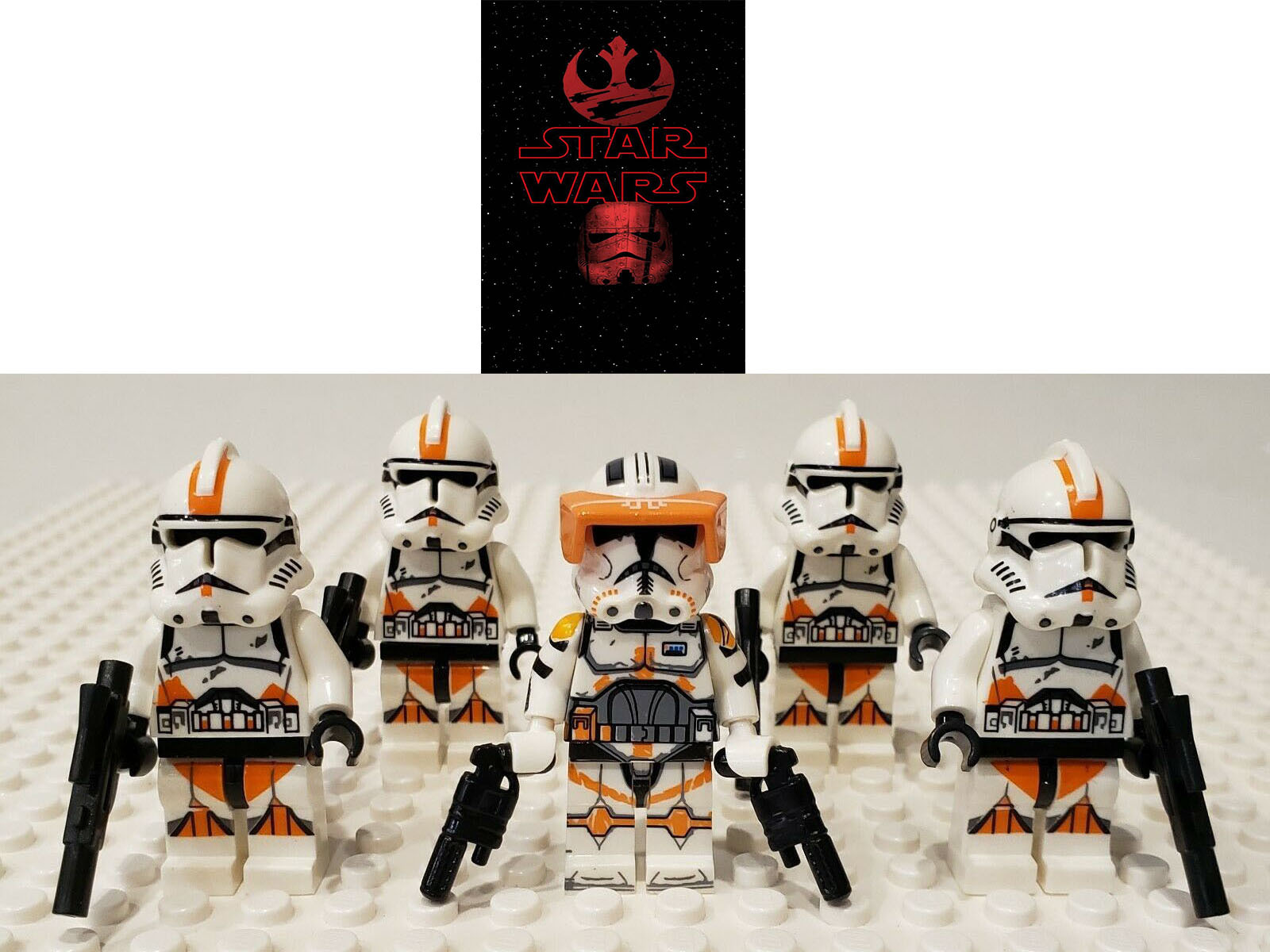 5pcs 212th Republic Battalion & Commander Cody Star Wars Minifigure Toys