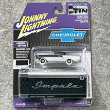 1958 CHEVROLET IMPALA 2025 JOHNNY JL WHITE LIGHTNING STORAGE TIN 2 B CHASE - €42,46 EUR