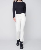 Charlie B bootleg stretch twill pant in White - £44.79 GBP