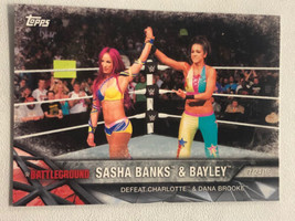 Sasha Banks And Bailey Trading Card WWE 2017 #98 - £1.55 GBP