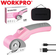 WORKPRO Cordless Electric Scissor 4.0V Rotary Cutter 2000mAh Rechargeable Shears - £69.03 GBP