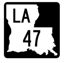 Louisiana State Highway 47 Sticker Decal R5773 Highway Route Sign - $1.45+