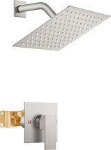 Airuida Shower Faucet Set Bathroom Rain Shower System 8 Inch Square Showerhead - £40.21 GBP