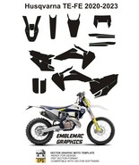 Graphics Template HUSQVARNA TE FE 2020-23 Vector 1:1 EPS PDF verified &amp; ... - £8.48 GBP