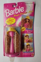 1993 Barbie Magic Change Hair w/ hat stand: Curly Titian Redhead in Boat... - $14.84