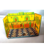 Home Town Savings Bank Marx Tin Litho Toy 1930s - £69.90 GBP