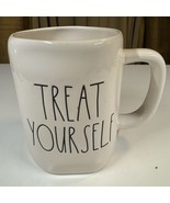 Rae Dunn Artisan Collection By Magenta TREAT YOURSELF White Ceramic Coff... - $161.21 MXN